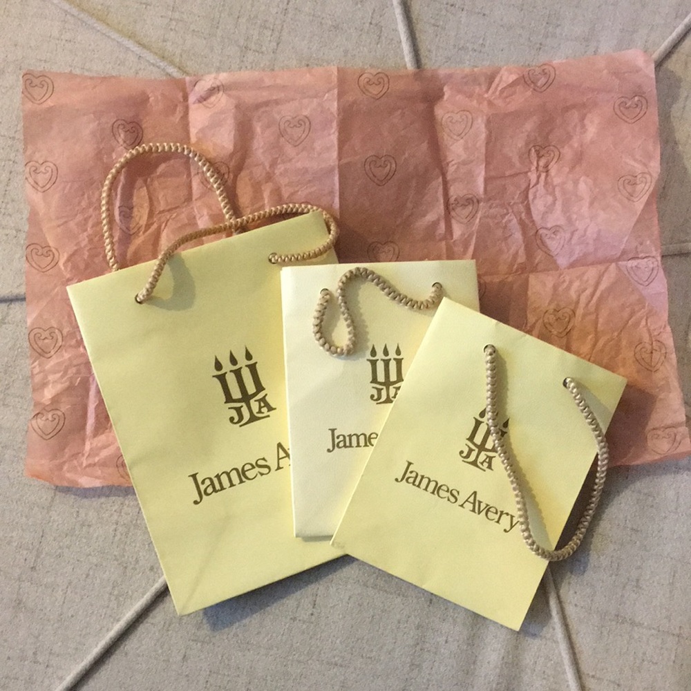 3 James Avery Bags and Tissue Paper